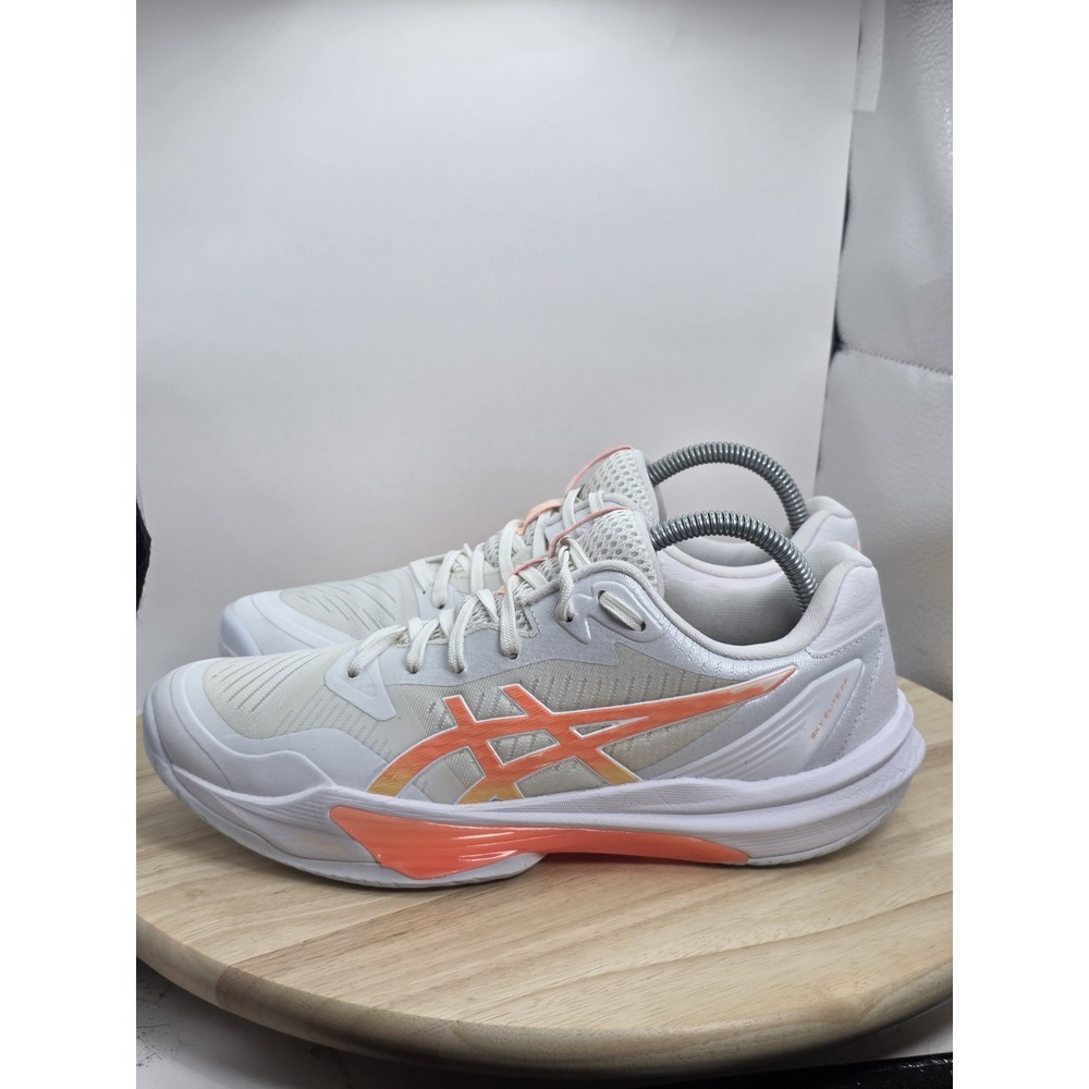 Womens Size 9 - ASICS Sky Elite FF 3 Volleyball Shoes White Red 1052A075-104